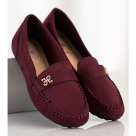 Fama Espadrillas In Pelle Scamosciata Con Ornamento rosso 1