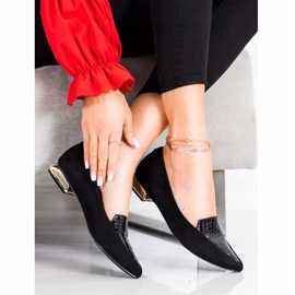 Goodin Pompe alla moda in Spitz nero 1