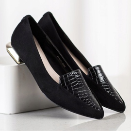 Goodin Pompe alla moda in Spitz nero 2