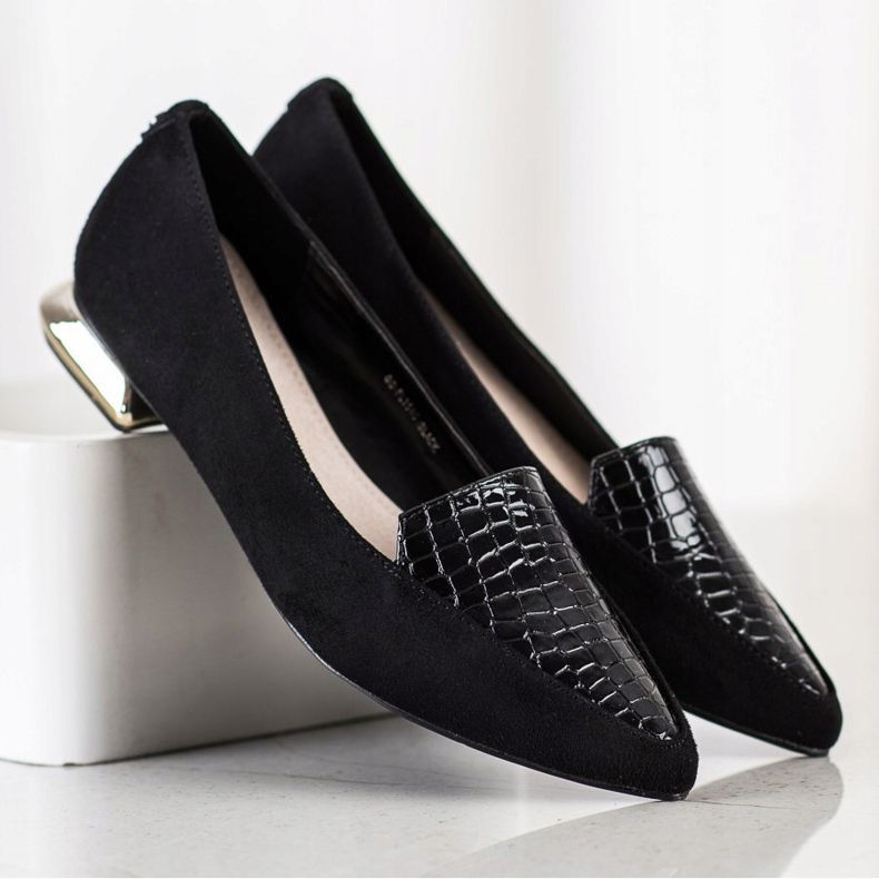 Goodin Pompe alla moda in Spitz nero 2