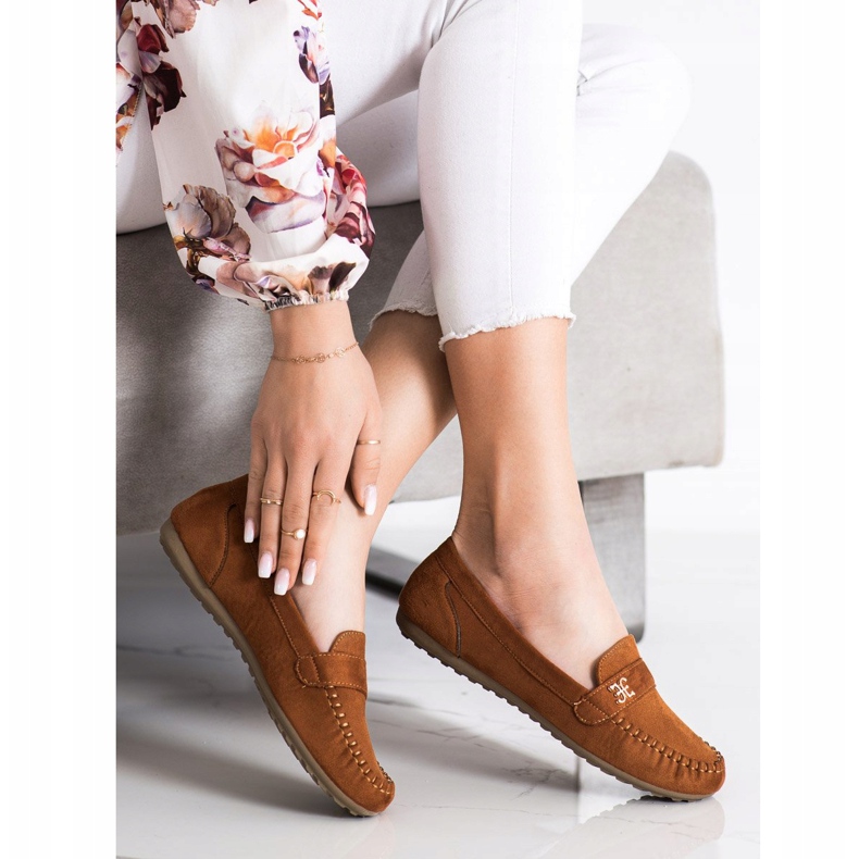 Fama Espadrillas In Pelle Scamosciata Con Ornamento marrone 1