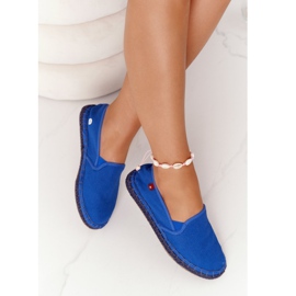 Big Star DD274A136 Espadrillas blu navy su suola intrecciata 2