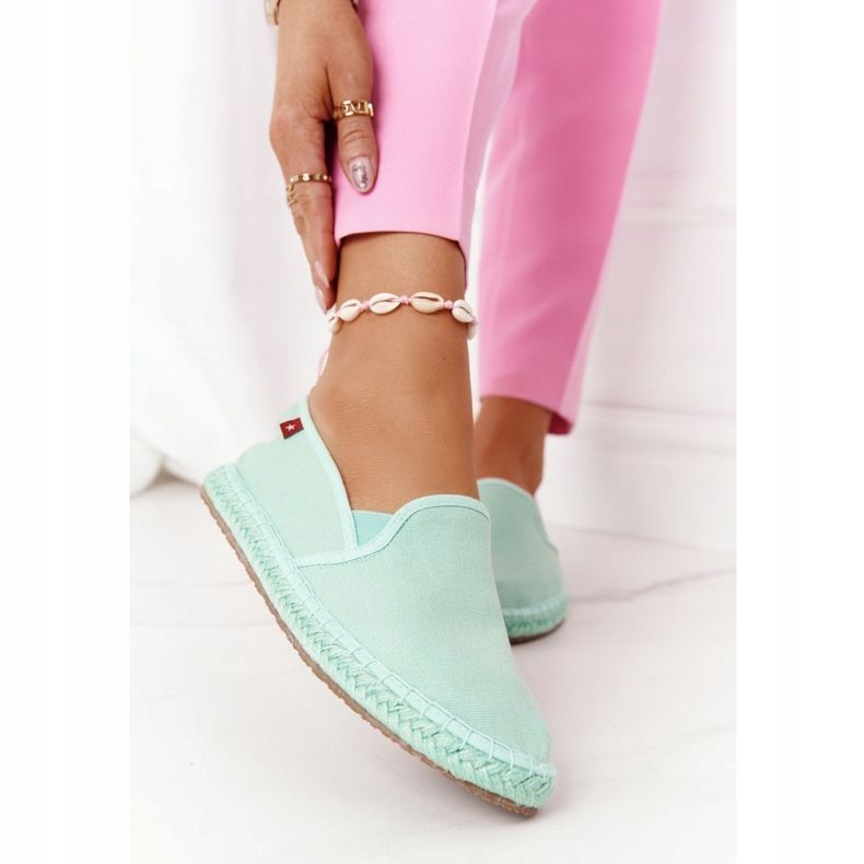 Espadrillas Verdi Sulla Suola Intrecciata Big Star DD274A141 verde 1