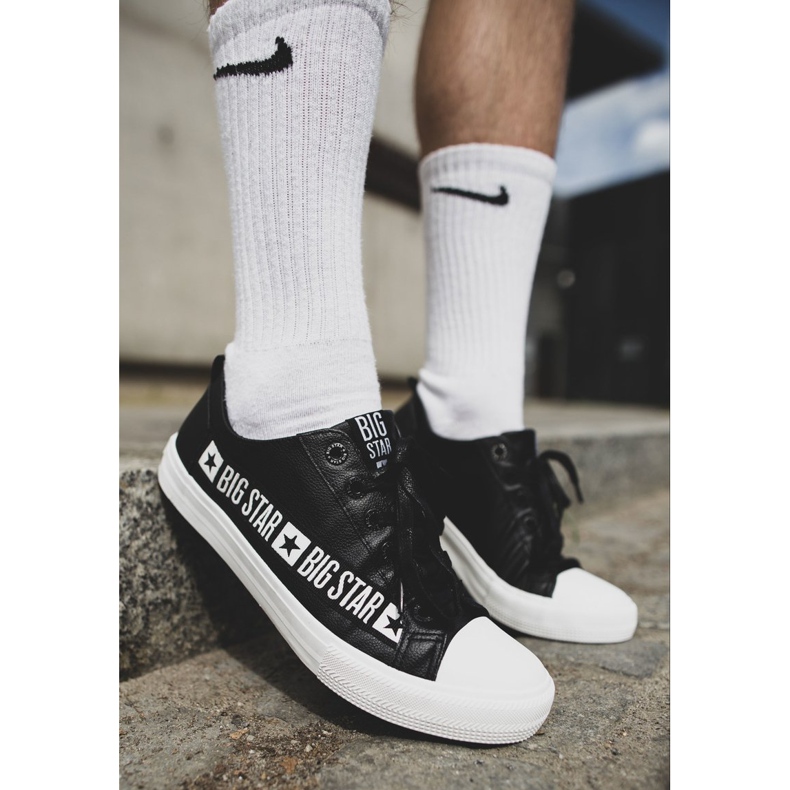 Sneakers Uomo Big Star Nere EE174069 bianca nero 1