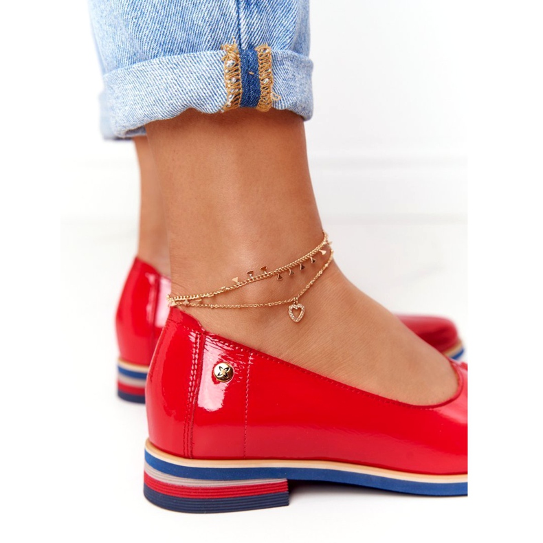 Scarpe in Pelle Laccata Maciejka 05035-08 Rosso 1