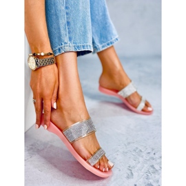 Rosa BG51 Ciabatte in silicone rosa argento 1