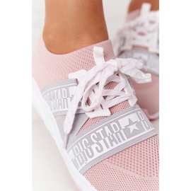 Scarpe sportive da donna Memory Foam Big Star HH274353 Rosa 1
