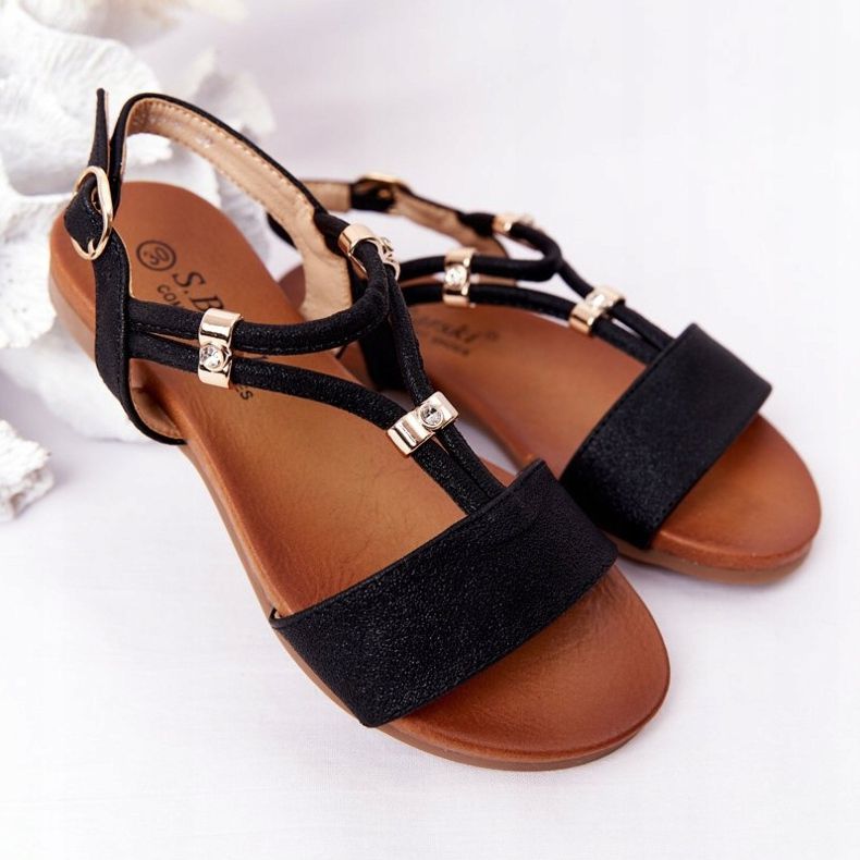 S.Barski Sandali per bambini S. Bararski Comfort Black nero 1