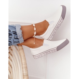 Sneakers da donna Slip-on Big Star HH274007 Bianco 1