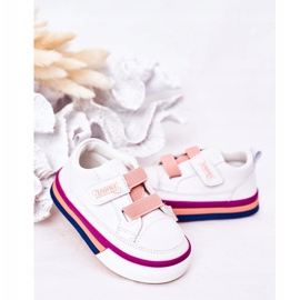 Apawwa Sneakers Bambini Con Costine Bianche E Rosa Baxter bianca 1