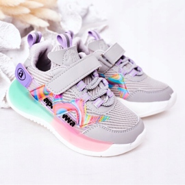 Apawwa Scarpe sportive per bambini Sneakers Grey Jump Jump grigio multicolore 1