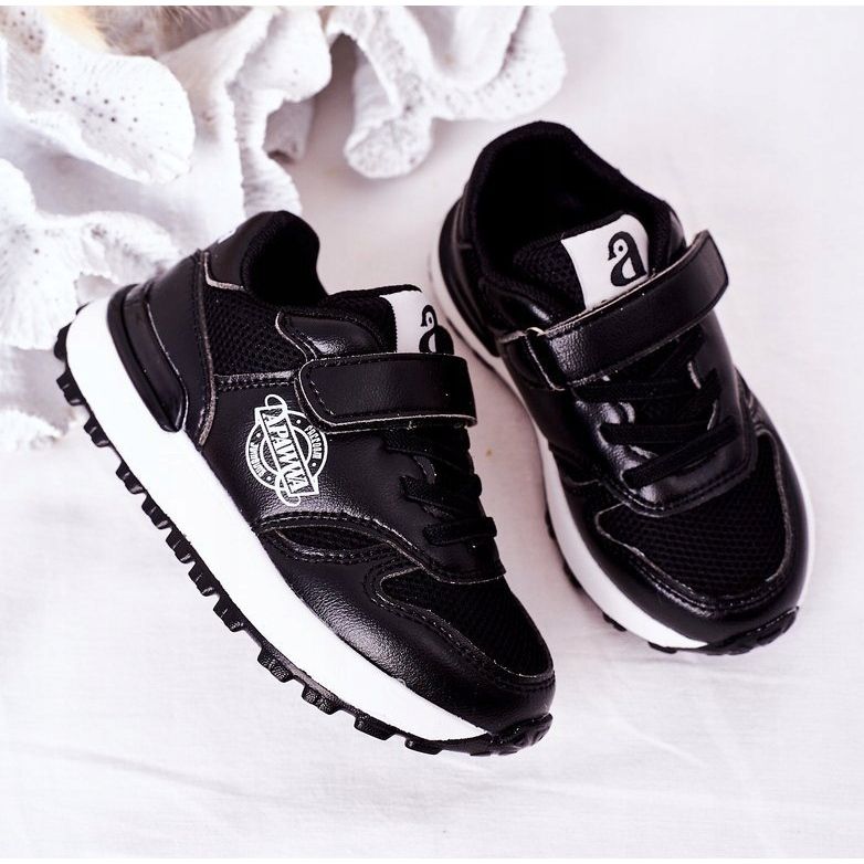 Apawwa Scarpe Sportive Bambini Sneakers Nero Skatepark 1