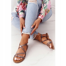 S.Barski Sandali Con Treccia S. Bararski 152-1 Rame multicolore 1