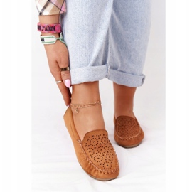 Mocassini da donna in camoscio Molly cammello marrone multicolore 2
