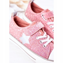 Sneakers Per Bambini Con Velcro Big Star HH374027 Rosa 2