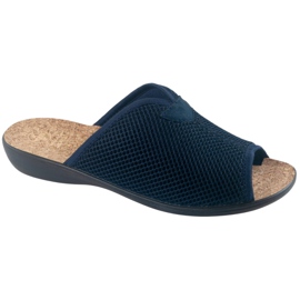 Ciabatte Ciabatte Con Sughero Adanex BIO 26008 Blu navy 1