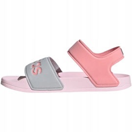 Sandali per bambini adidas Adilette Sandal K grigio-rosa FY8849 1