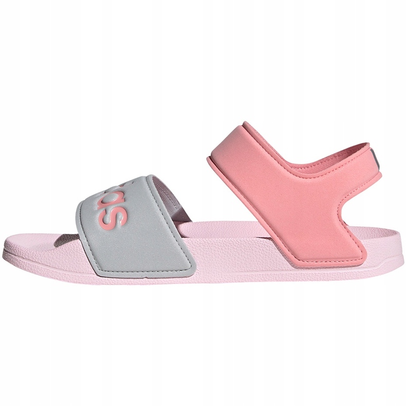 Sandali per bambini adidas Adilette Sandal K grigio-rosa FY8849 1