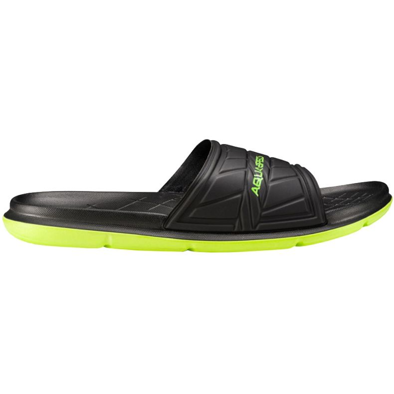 Ciabatte Aqua-Speed ​​Aspen nere e verdi col.07 nero 1