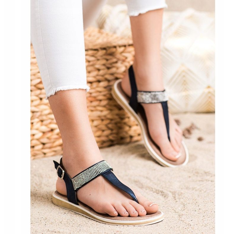 S. BARSKI Sandali di giapponese S.BARSKI blu navy 1