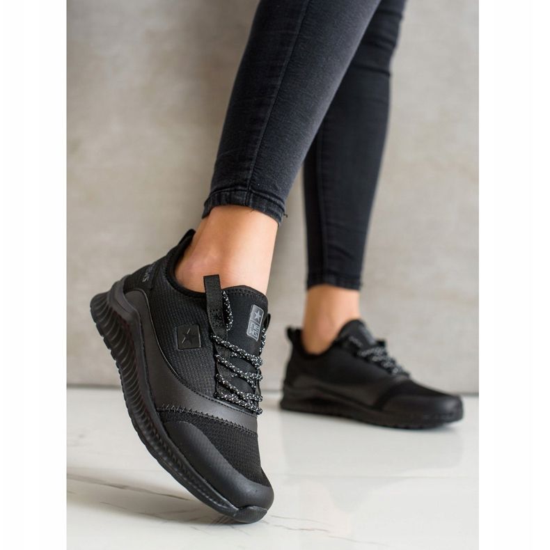 SHELOVET Sneakers sportive leggere nero 1