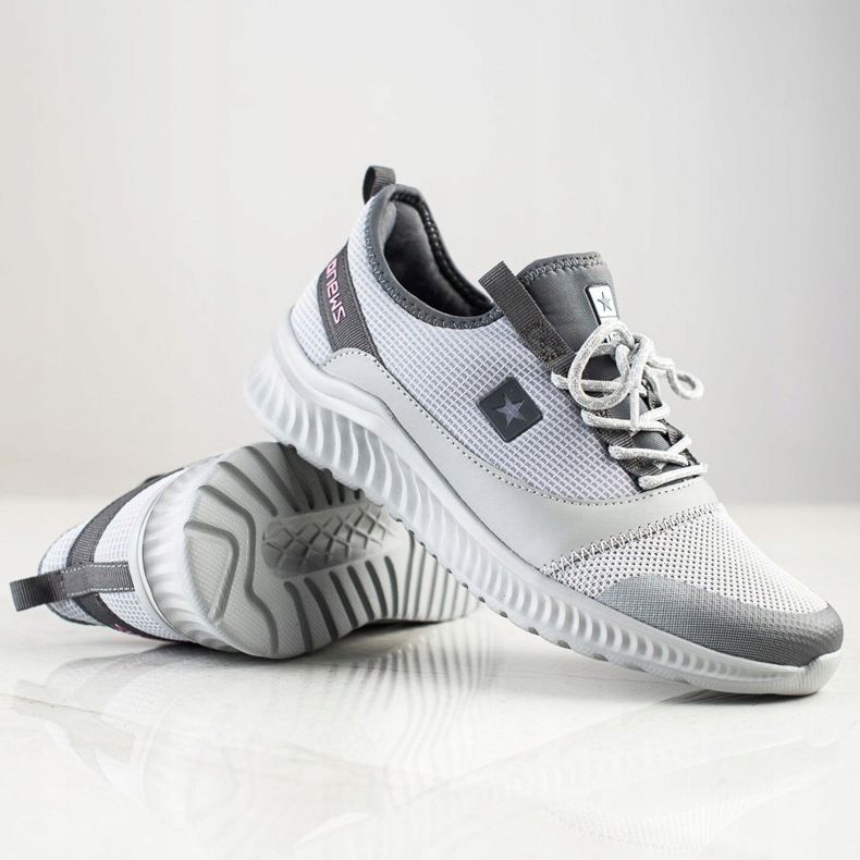 SHELOVET Sneakers sportive leggere grigio 1