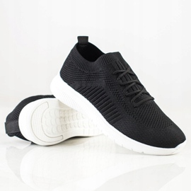 SHELOVET Comode scarpe sportive traforate nero 1