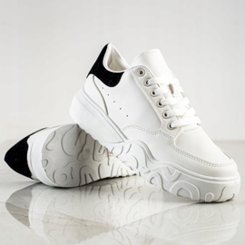 Small Swan Sneakers in ecopelle bianche bianca 1