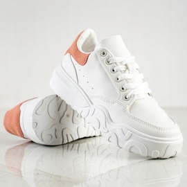 Small Swan Sneakers in ecopelle bianche bianco 1