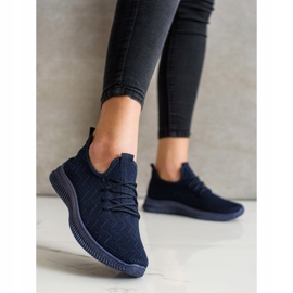 SHELOVET Scarpe sportive traforate blu navy blu 2
