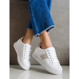 SHELOVET Scarpe da ginnastica casual bianco 2
