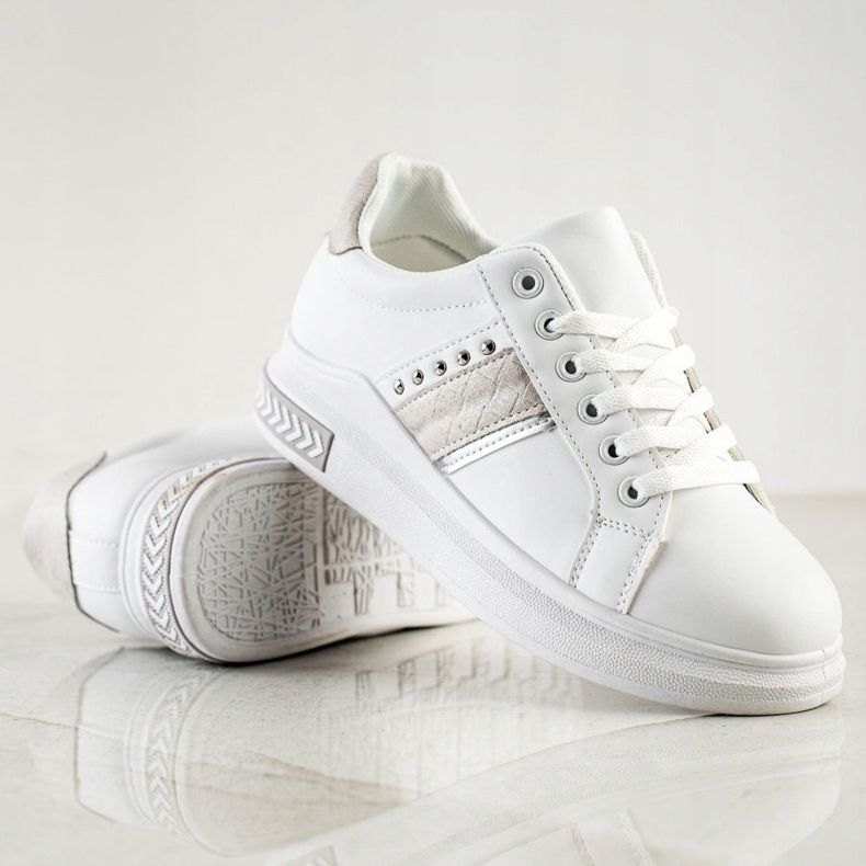 SHELOVET Scarpe da ginnastica casual bianco 1