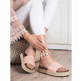 SHELOVET Pantofole Sulla Piattaforma rosa 2