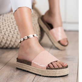 SHELOVET Pantofole Sulla Piattaforma rosa 1