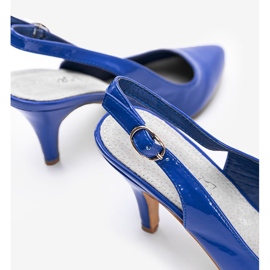 Décolleté blu su tacco a spillo Jena 1