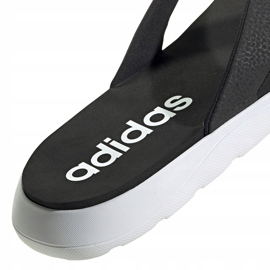 Pantofole Adidas Comfort Flip Flop nere da uomo EG2069 bianca nero 3