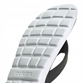 Pantofole Adidas Comfort Flip Flop nere da uomo EG2069 bianca nero 4
