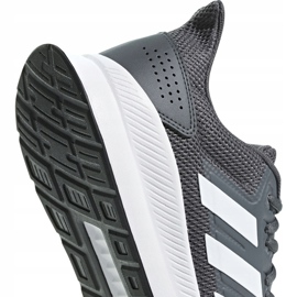Scarpe da uomo Adidas Runfalcon grigie F36200 bianco grigio 3