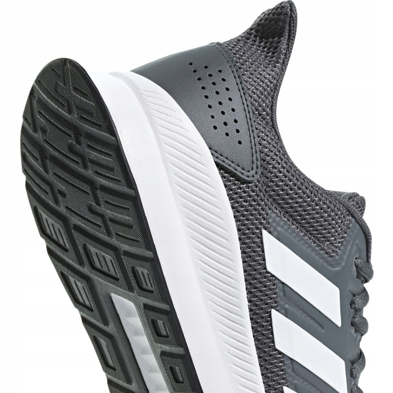 Scarpe da uomo Adidas Runfalcon grigie F36200 bianca grigio 3