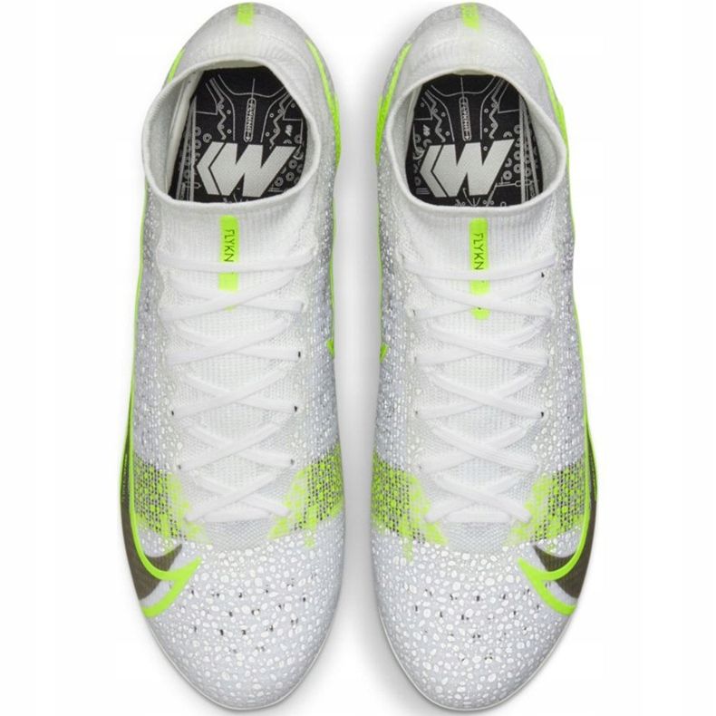 Nike Mercurial Superfly 8 Elite Fg CV0958 107 scarpe da calcio bianca 2