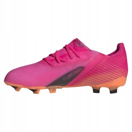 Scarpe da calcio Adidas X Ghosted.1 Fg Jr FW6956 rosa, arancione rosa 1