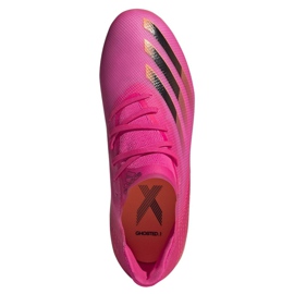 Scarpe da calcio Adidas X Ghosted.1 Fg Jr FW6956 rosa, arancione rosa 2