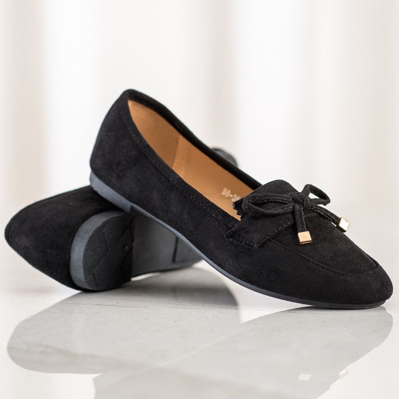 Anesia Paris Mocassini Con Fiocco nero 1
