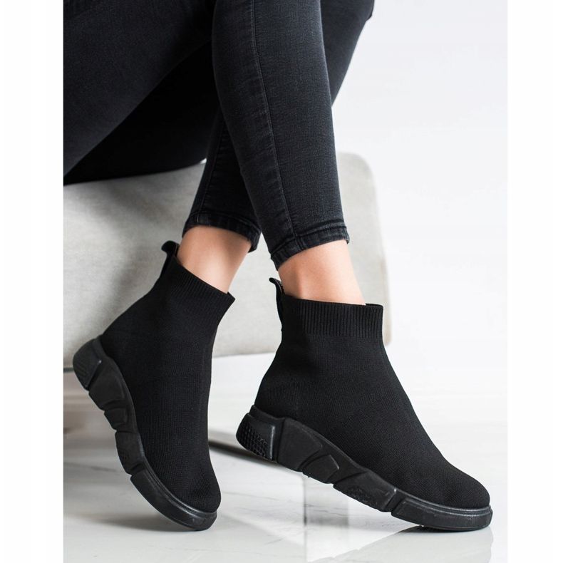 SHELOVET Sneakers senza lacci nere nero 2
