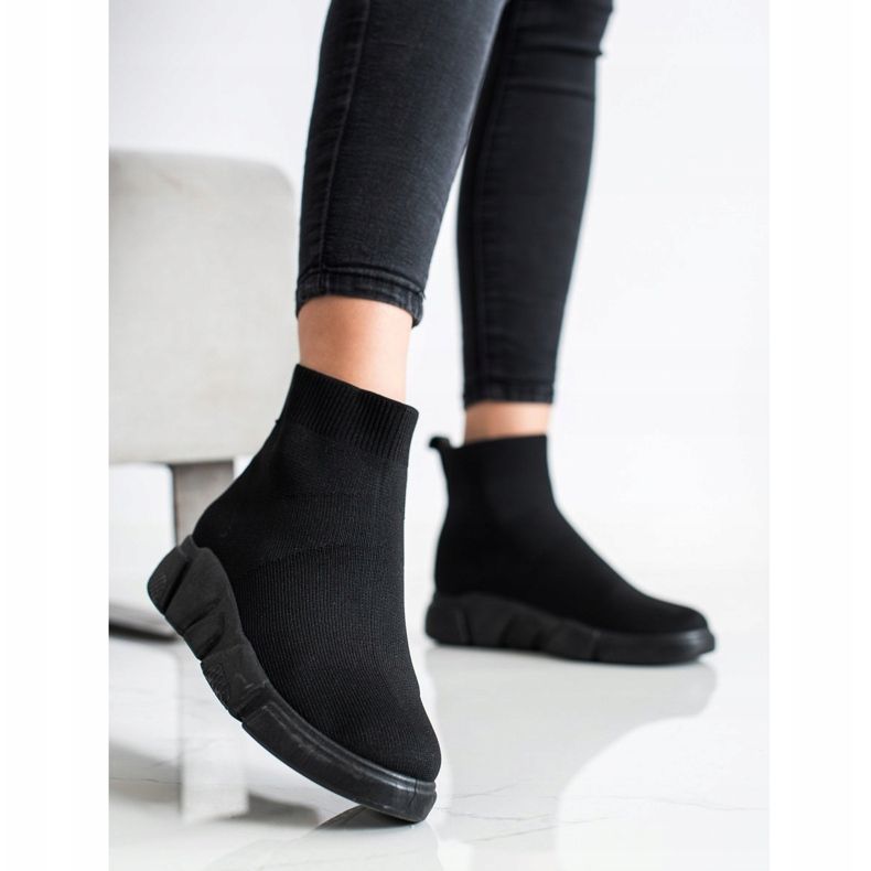 SHELOVET Sneakers senza lacci nere nero 1