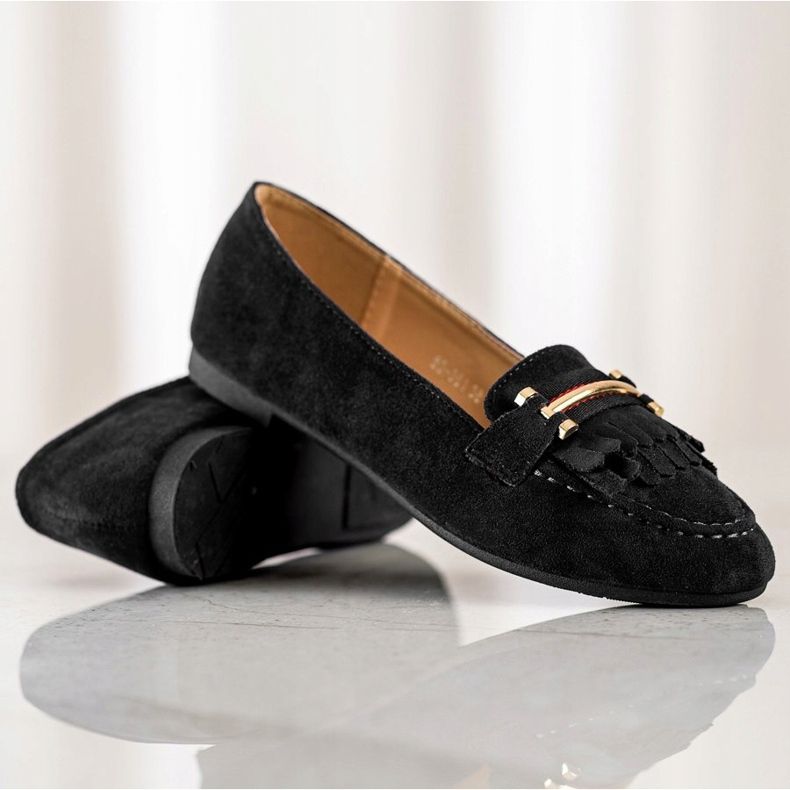 Anesia Paris Mocassini eleganti nero 1