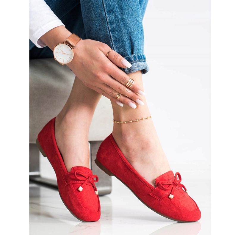 Anesia Paris Mocassini Con Fiocco rosso 2