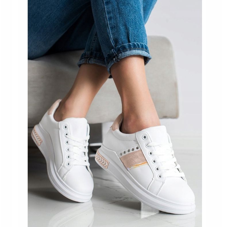 SHELOVET Scarpe da ginnastica casual bianco 1