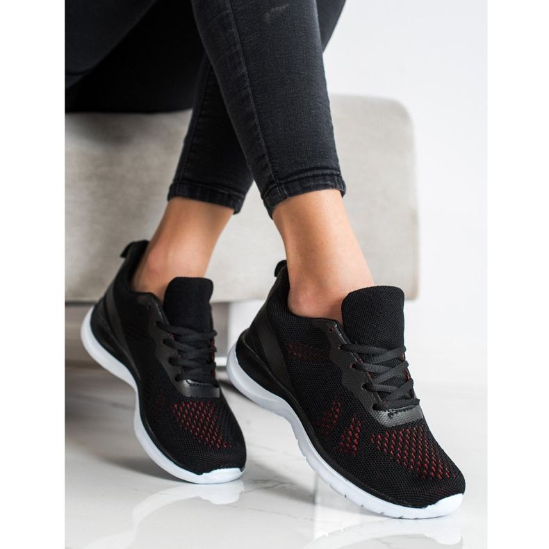 Bona Scarpe da ginnastica nere chiare nero 2