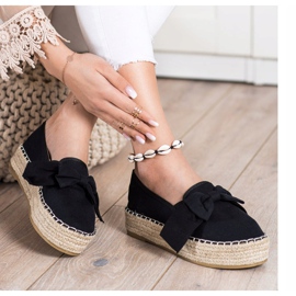 SHELOVET Espadrillas Nere Con Fiocco nero 1